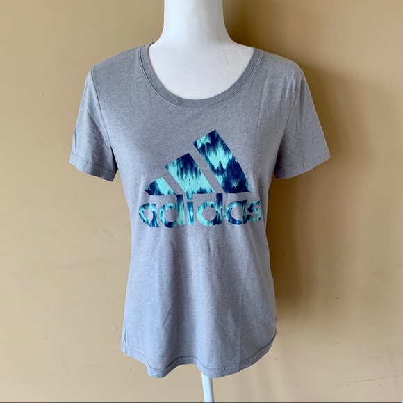 adidas Tops - Adidas Small Gray Green Shirt Top Tee